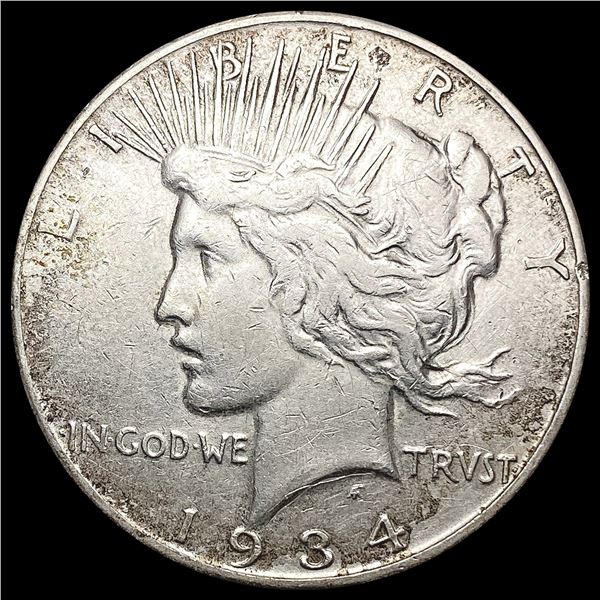1934-S Silver Peace Dollar CLOSELY UNCIRCULATED