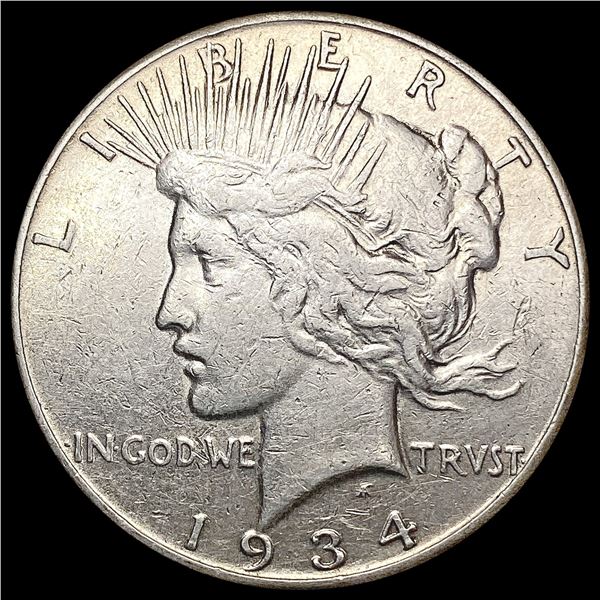 1934-S Silver Peace Dollar CLOSELY UNCIRCULATED