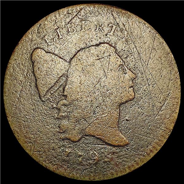1795 No Pole C-6a Liberty Cap Half Cent NICELY CIRCULATED