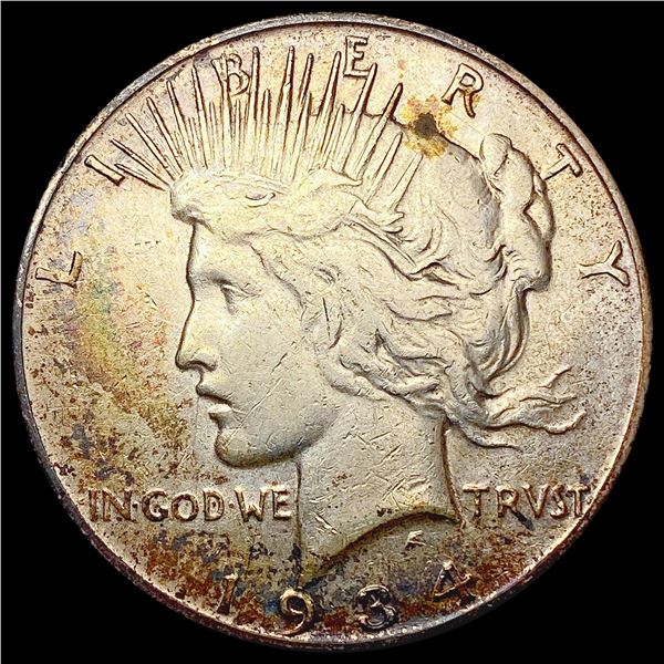 1934-S Silver Peace Dollar CLOSELY UNCIRCULATED