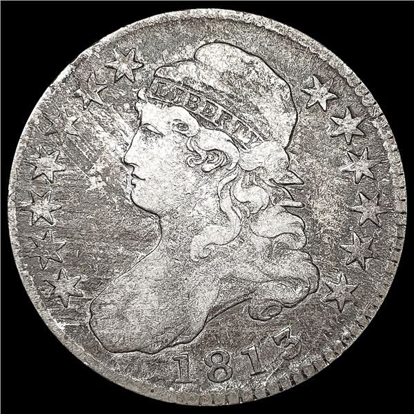 1813 Capped Bust Half Dollar LIGHTLY CIRCULATED