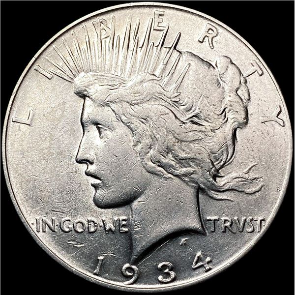 1934-D Silver Peace Dollar NEARLY UNCIRCULATED