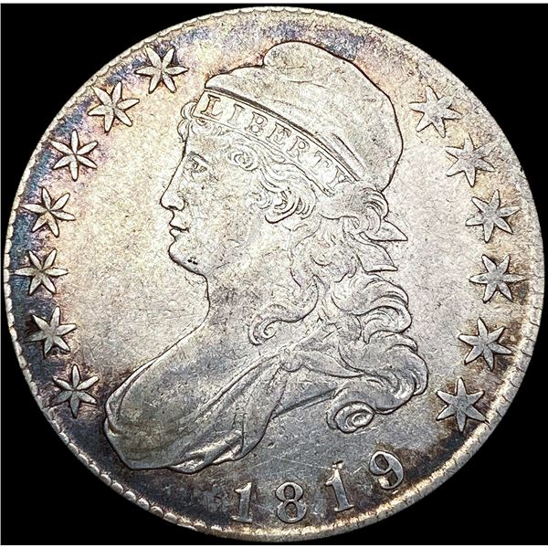 1819 Capped Bust Half Dollar NEARLY UNCIRCULATED