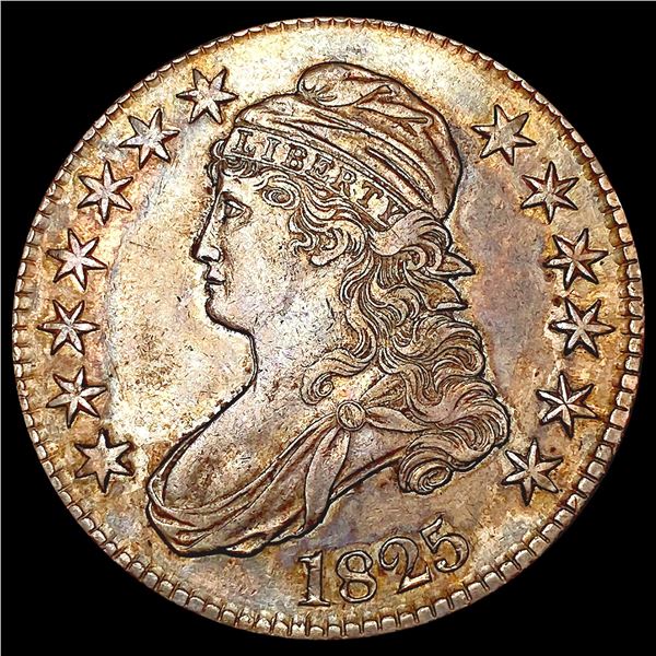 1825 Capped Bust Half Dollar CLOSELY UNCIRCULATED