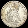 1865-S Seated Liberty Dime NEARLY UNCIRCULATED