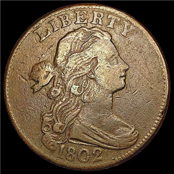 1802 Draped Bust Large Cent LIGHTLY CIRCULATED