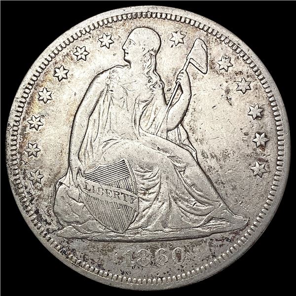 1860-O Seated Liberty Dollar LIGHTLY CIRCULATED