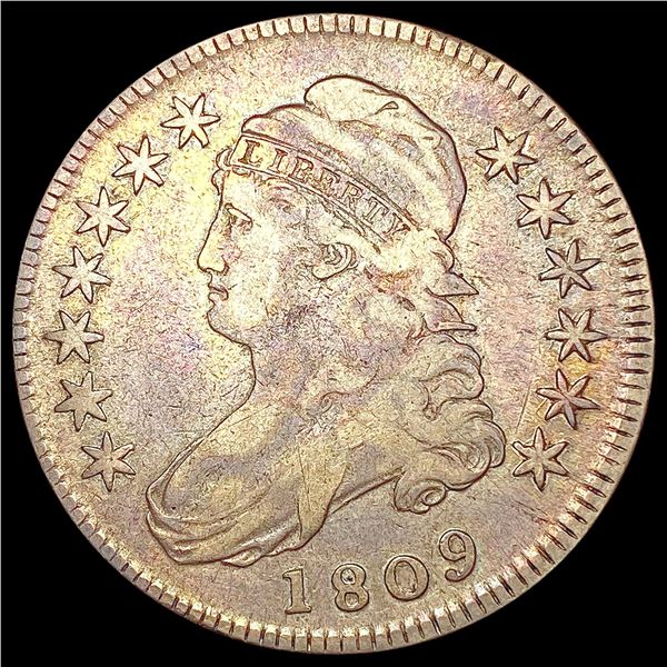 1809 Capped Bust Half Dollar LIGHTLY CIRCULATED