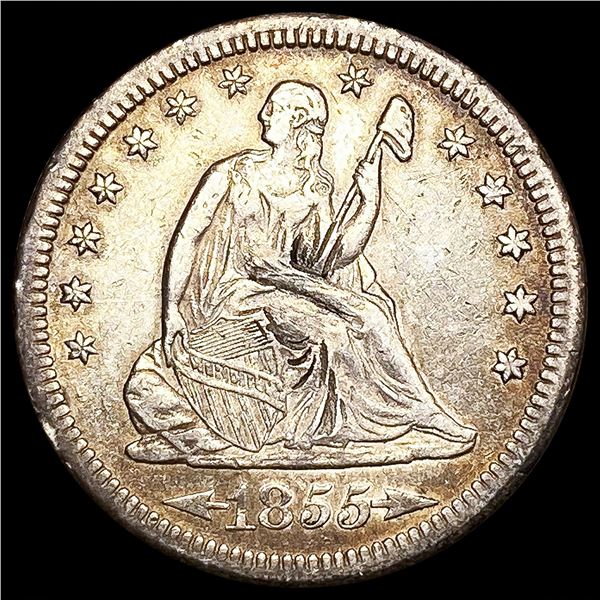 1855-S Seated Liberty Quarter HIGH GRADE