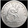 1853 Arws & Rays Seated Liberty Quarter NEARLY UNCIRCULATED