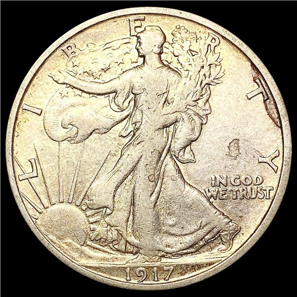 1917-S Walking Liberty Half Dollar NEARLY UNCIRCULATED