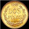 Image 2 : 1945 Mexico Gold 2 Pesos 0.0482oz GEM BU