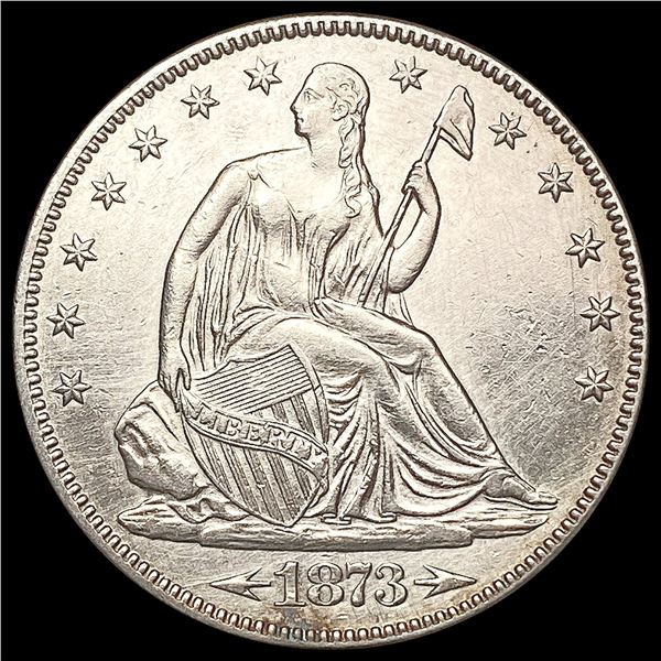 1873 Arrows Seated Liberty Half Dollar CLOSELY UNCIRCULATED
