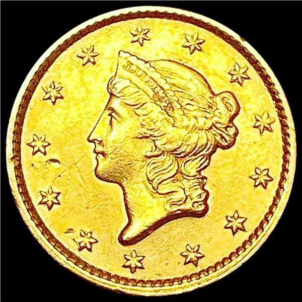 1851 Rare Gold Dollar CHOICE AU
