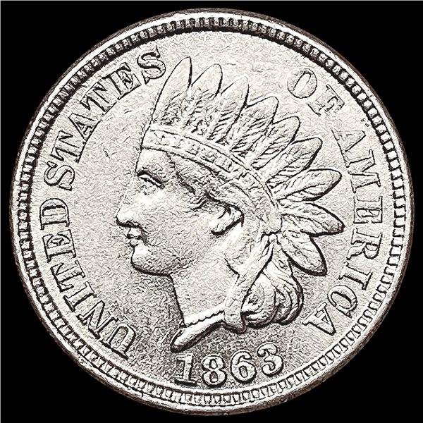 1863 Indian Head Cent CLOSELY UNCIRCULATED