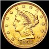 Image 1 : 1853 $2.50 Gold Quarter Eagle CLOSELY UNCIRCULATED