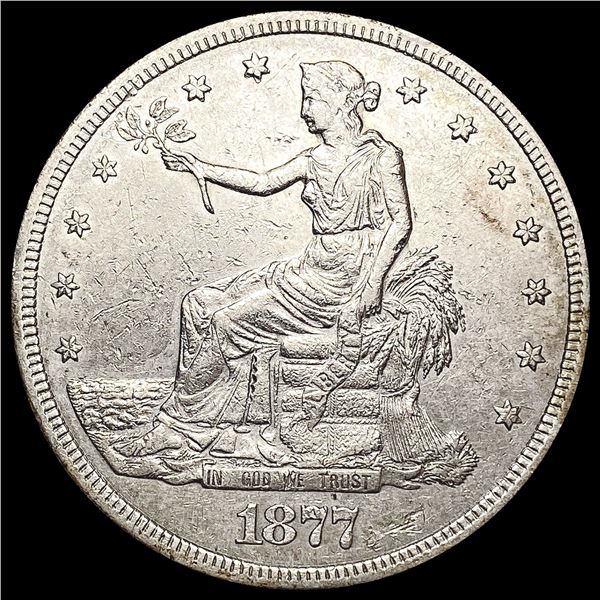 1877-S Silver Trade Dollar CLOSELY UNCIRCULATED