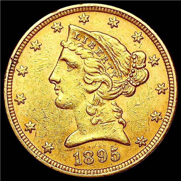 1895 $5 Gold Half Eagle UNCIRCULATED