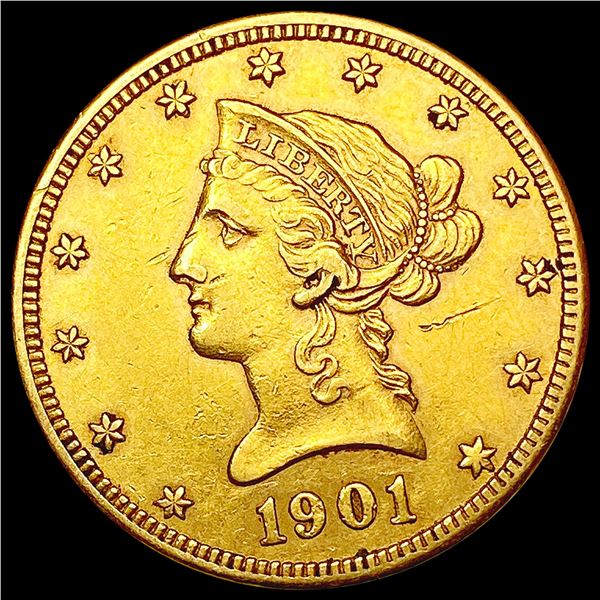 1901 $10 Gold Eagle CLOSELY UNCIRCULATED