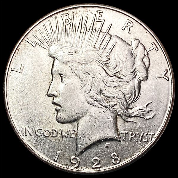 1928-S Silver Peace Dollar CHOICE AU