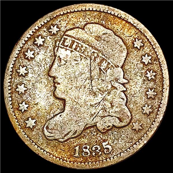 1835 Capped Bust Half Dime NICELY CIRCULATED