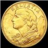 1922-B Switzerland 20 Franc Gold .1867AGW GEM BU