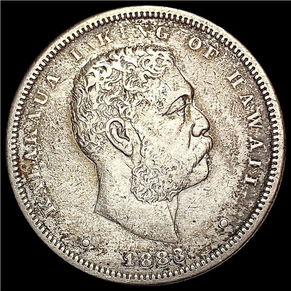 1883 Kingdom of Hawaii Half Dollar CLOSELY UNCIRCULATED