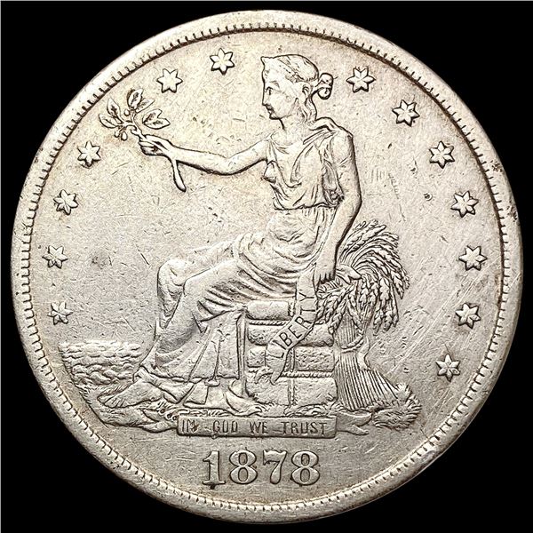 1878-S Silver Trade Dollar CLOSELY UNCIRCULATED