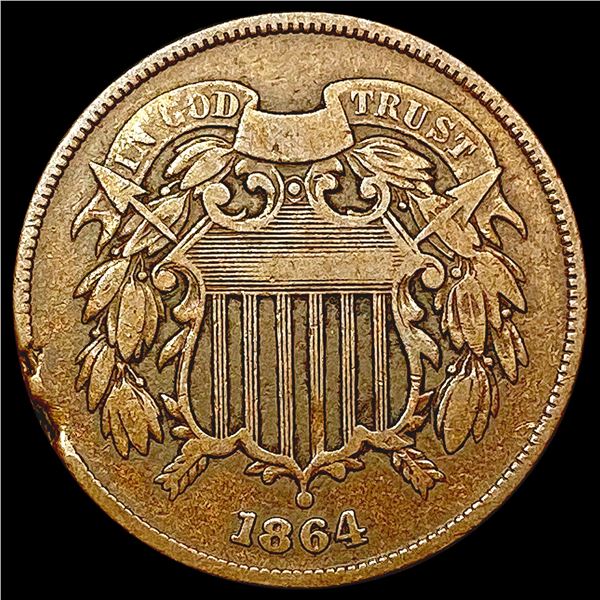 1864 LM Two Cent Piece CLOSELY UNCIRCULATED