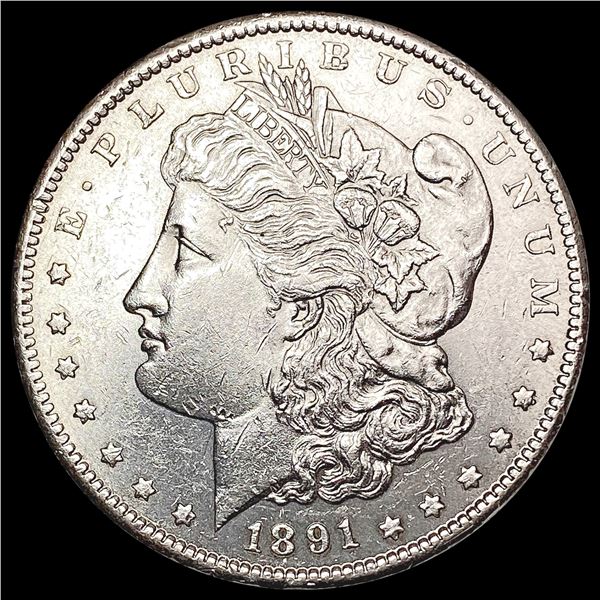 1891-S Morgan Silver Dollar CHOICE BU