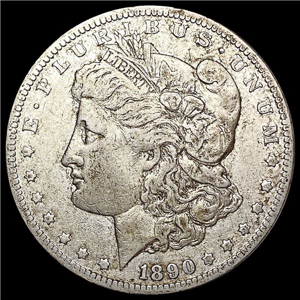 1890-CC Morgan Silver Dollar LIGHTLY CIRCULATED