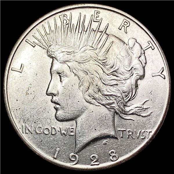 1928 Silver Peace Dollar CLOSELY UNCIRCULATED