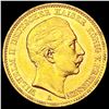 1899-A German Prussia 20M .2305AGW CHOICE BU