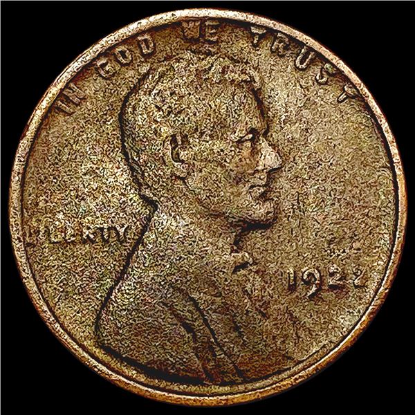 1922 No D Lincoln Cent CLOSELY UNCIRCULATED