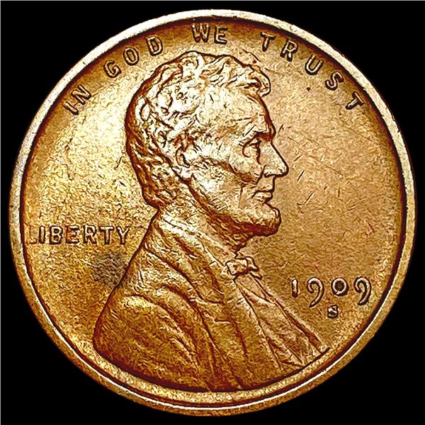 1909-S Wheat Cent CLOSELY UNCIRCULATED