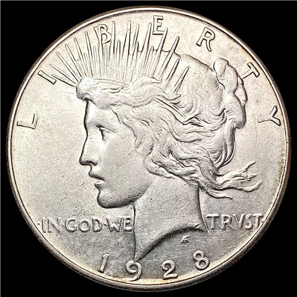 1928-S Silver Peace Dollar CHOICE AU