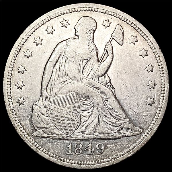 1849 Seated Liberty Dollar CLOSELY UNCIRCULATED