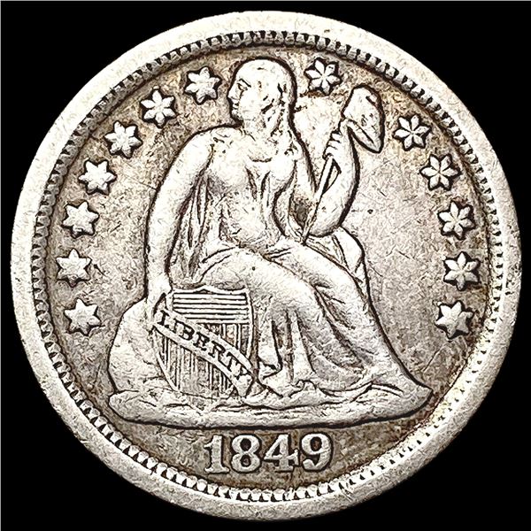 1849-O Seated Liberty Dime NICELY CIRCULATED