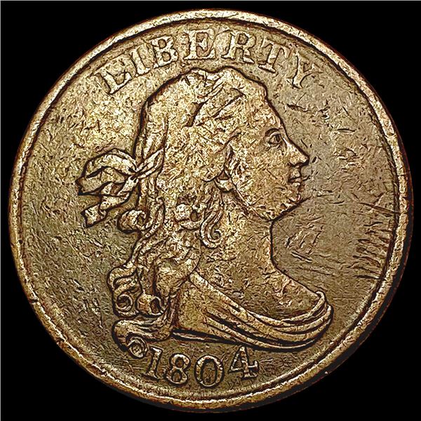 1804 Draped Bust Half Cent LIGHTLY CIRCULATED