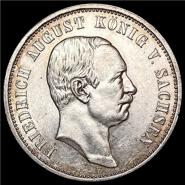 1911 German Silver 3 Mark UNCIRCULATED
