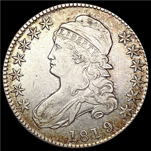 1819/8 Capped Bust Half Dollar LIGHTLY CIRCULATED