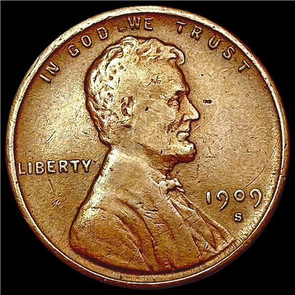 1909-S VDB Wheat Cent CLOSELY UNCIRCULATED