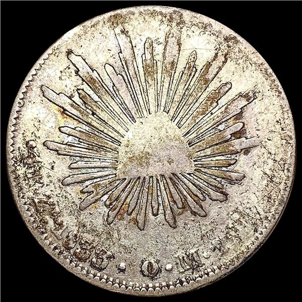 1833ZS OM Mexico 8 Reales LIGHTLY CIRCULATED