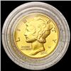 Image 1 : 2016-W Mercury Dime 1/10th oz Gold SUPERB GEM BU