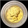 Image 1 : 2016-W Mercury Dime 1/10th oz Gold SUPERB GEM BU