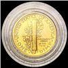 Image 2 : 2016-W Mercury Dime 1/10th oz Gold SUPERB GEM BU