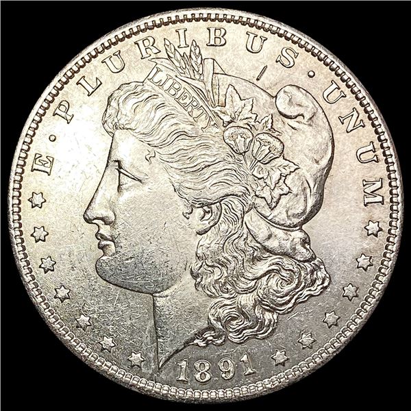 1891-S Morgan Silver Dollar CHOICE BU