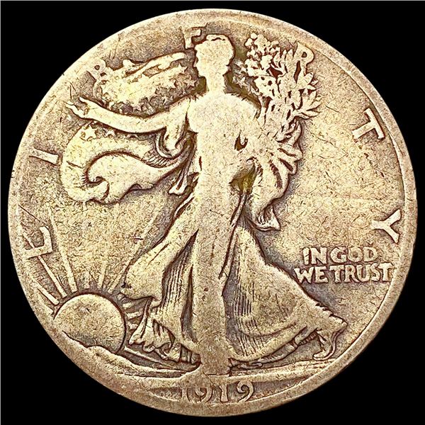 1919-D Walking Liberty Half Dollar NICELY CIRCULATED