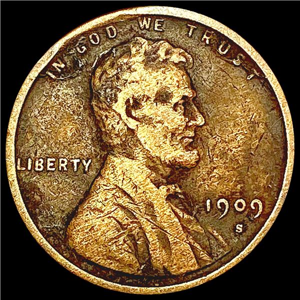1909-S Wheat Cent NICELY CIRCULATED