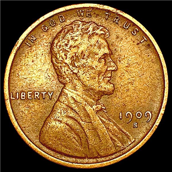 1909-S Wheat Cent CLOSELY UNCIRCULATED